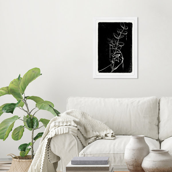 Wrought Studio Abstract Midnight Ink Modern & Contemporary Black Paper